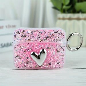 Sequin with Glitter Plastic AirPods Pro Case